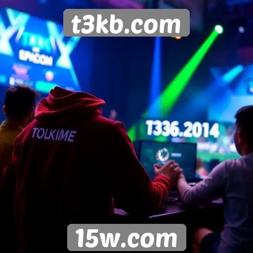 Como o t3kb promove eventos e competições de jogos